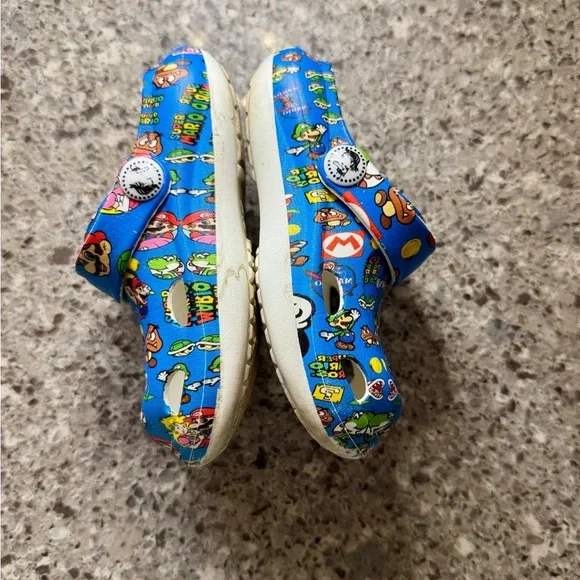 Nintendo Kids Clogs - Blue - Pre-Loved Size 5C/6C👟🎮 - Picture 8 of 10